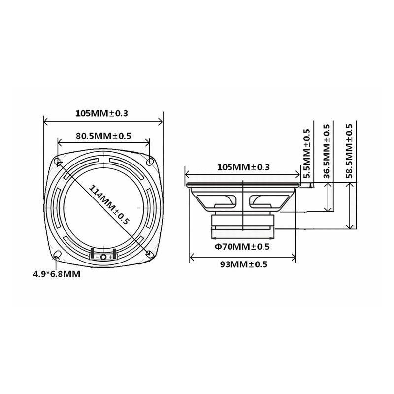 Aiyima 1 Cái 4 Inch Giữa Loa Âm Thanh Loa 4 Ohm 30W Loa Bluetooth Sợi Thủy Tinh Loa Chống Nước DIY Rạp Hát Tại Nhà