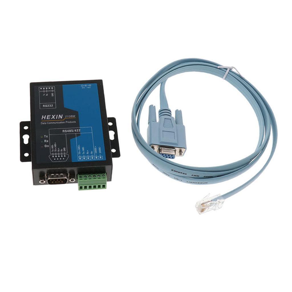RS232 to RS422 RS485 Serial Port Converter Data Communication Adapter
