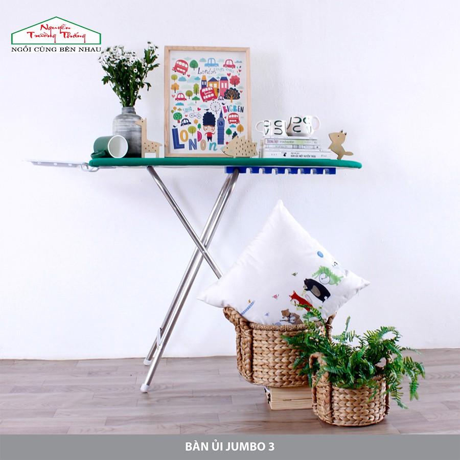 Bàn Để Ủi Cầu Là Quần Áo Dạng Đứng Jumbo 03 Kích Thước: 38x100cm - Nguyễn Trường Thắng - Tăng Đưa Cao Thấp- Tiện Lợi - Có Kệ Đỡ Bàn Ủi