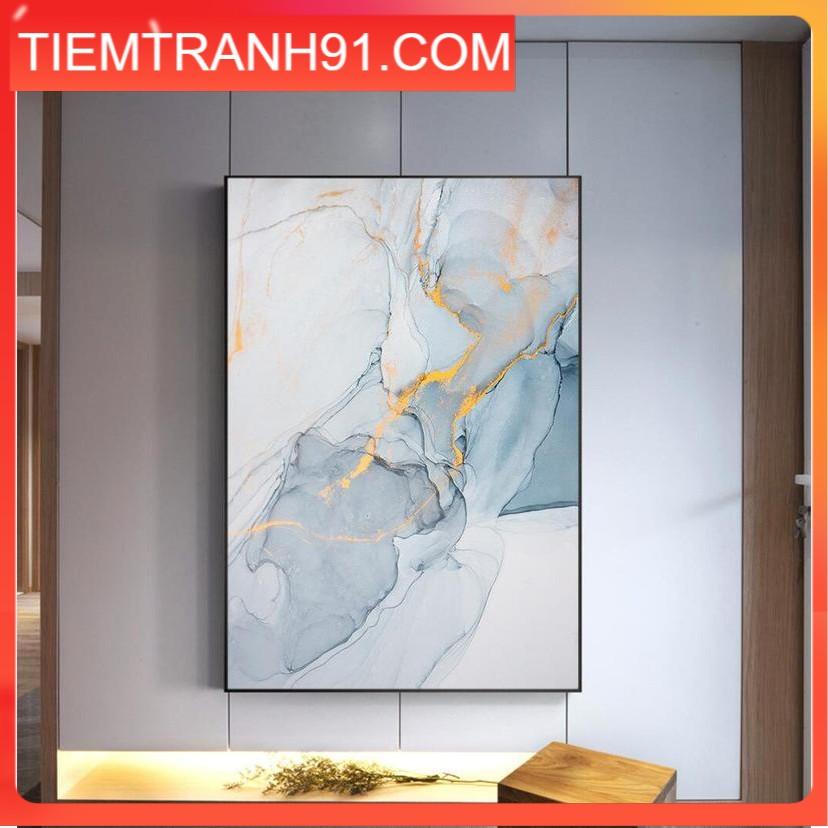 Tranh treo tường | Tranh trừu tượng Abstract Highly-textured ink paint with gold foil, Colorful painting, watercolor