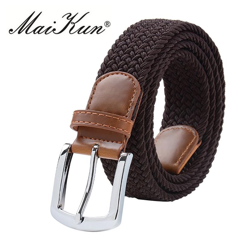 MaiKun Nam Thắt Lưng Nam Kim Loại Khóa Pin Thun Dây Lưng Nam Chiến Thuật Quân Đội Dây