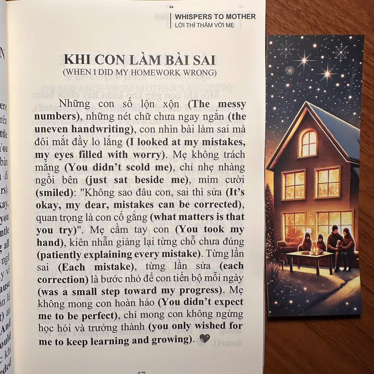Sách Song Ngữ Anh Việt Lời Thì Thầm Với Mẹ - Whispers To Mother  + Kèm Mã File Nghe