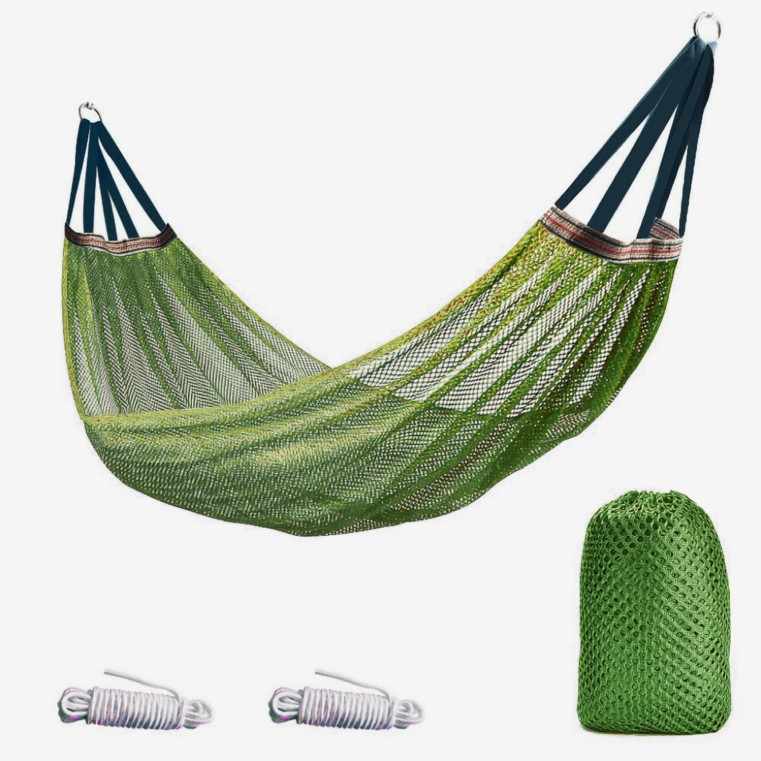 Võng Treo Ngoài Trời 260X130Cm Vải Lưới Thoáng Khí Kèm Dây Treo Và Túi Đựng