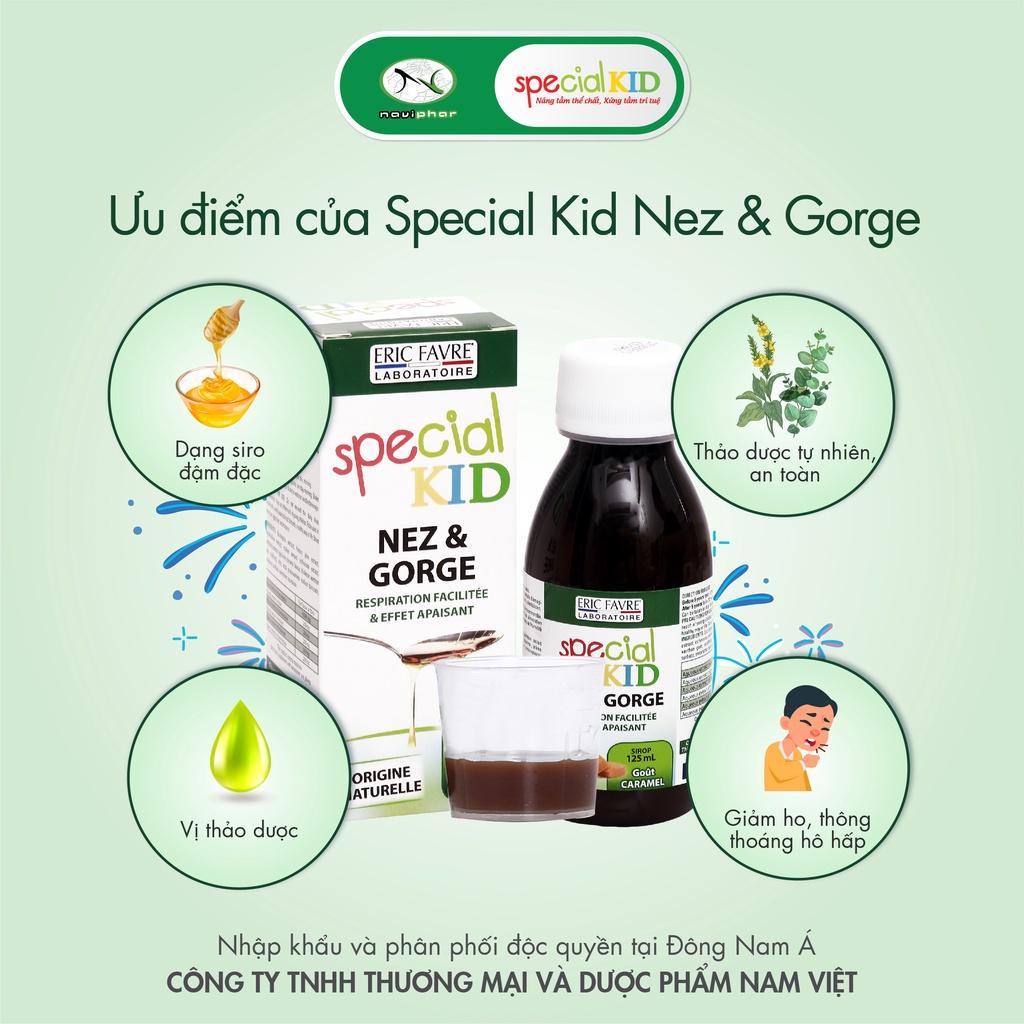 Special Kid Nez Gorge Siro ho giảm viêm đường hô hấp, Ngăn ngừa viêm họng phế quản tăng đề kháng