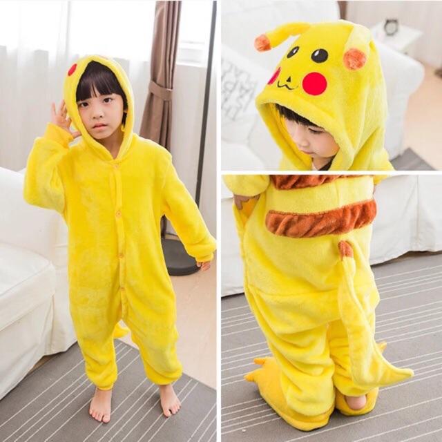 BỘ ĐỒ LIỀN THÂN HÌNH THÚ TRẺ EM - PIKACHU