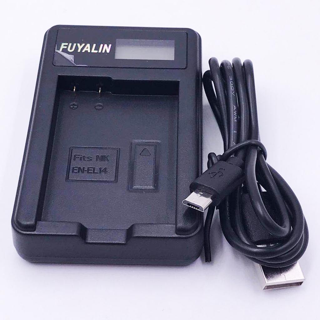 EN-EL14 Battery Charger for Nikon D3100 D3300 D3400 D3500 D5100 D5300