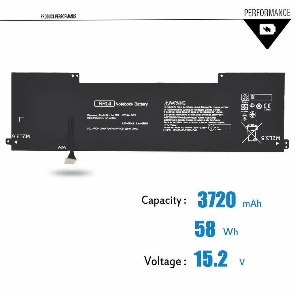 Pin Battery Dùng Cho Laptop HP Omen 15-5208TX 15-5116TX 15-5010NR 15-5010TX RR04XL 58Wh