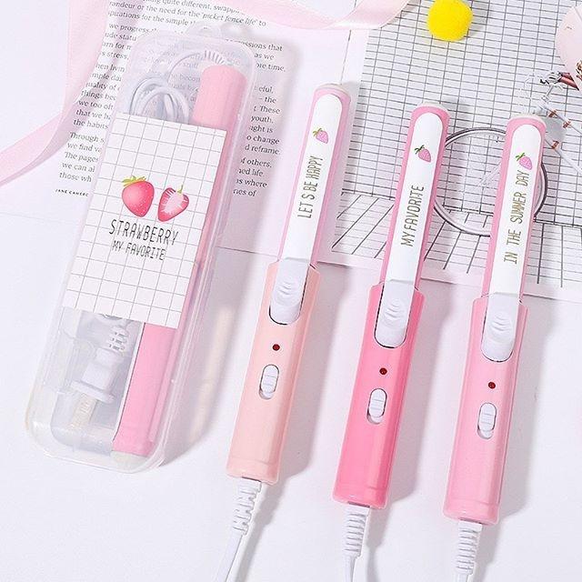 MÁY UỐN TÓC XOĂN MINI TẠO KIỂU CẦM TAY NHỎ GỌN TIỆN LỢI MANG THEO ĐI DU LỊCH , CÔNG TÁC - MÁY CÚP TÓC UÔN LỌN KÈM HỘP
