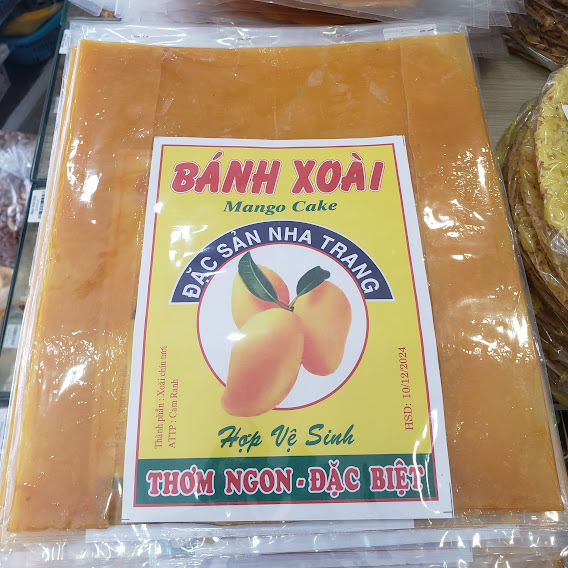 Đặc Sản Nha Trang - Bánh Xoài Nha Trang, Loại Vàng Dẻo, Bánh Hình Vuông Có Thêm Mạch Nha, Thơm Thơm - Seavy Gói 200g