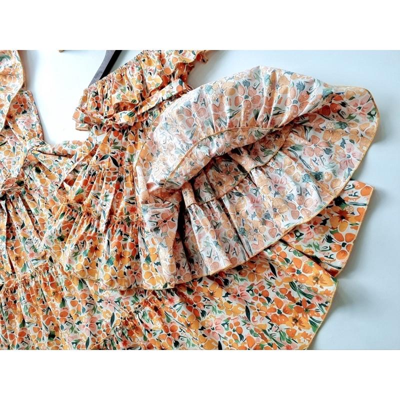 Váy Maxi Mẹ Và Bé Gái 4 Đến 64kg, Đầm Bé Gái Chất Thô Cotton Mát Rượi