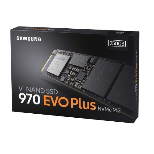 Ổ Cứ́ng SSD Samsung 970 EVO PLUS 250GB NVMe M.2 2280 PCIe NVMe MZ-V7S250BW - Hàng Chính Hãng