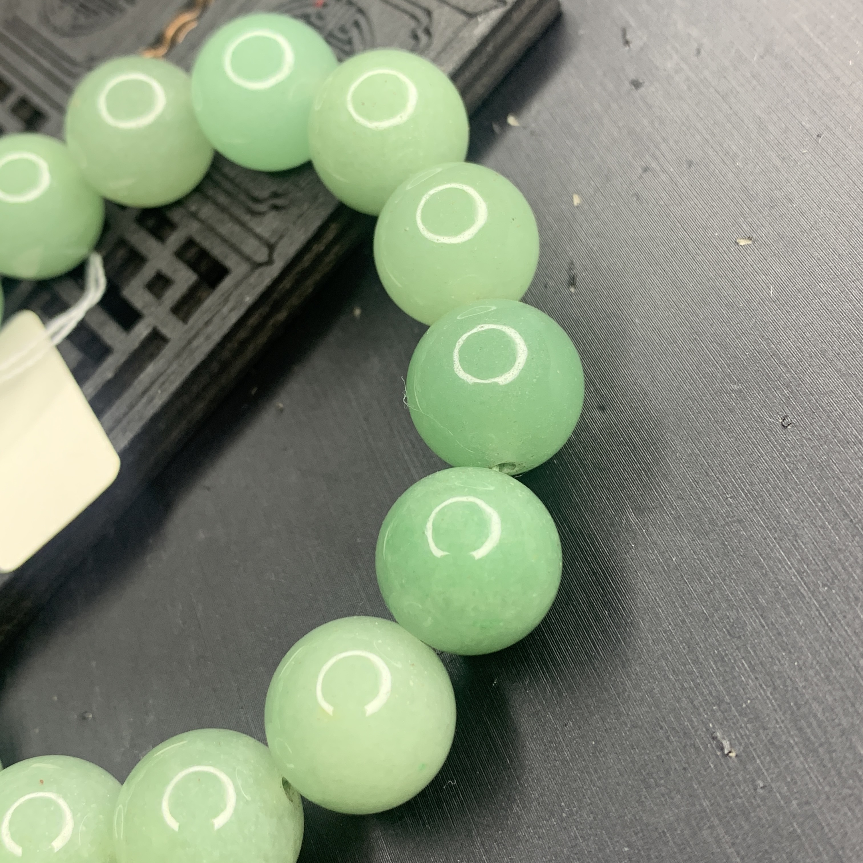 Vòng tay, chuỗi đá Aventurine thiên nhiên 14 li , vòng tay phong thuỷ hợp mệnh Mộc, Hoả