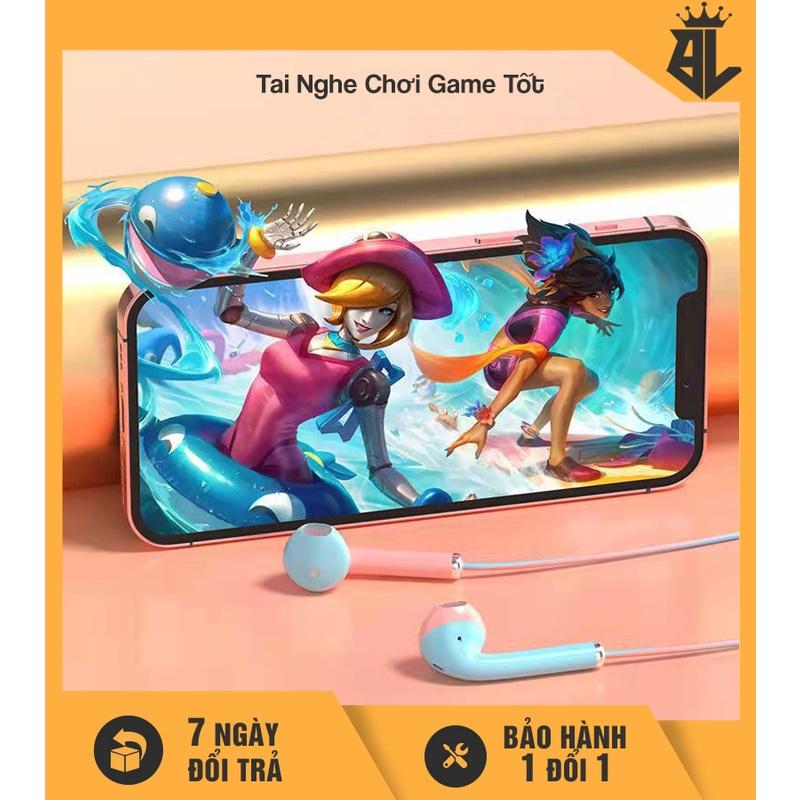 Tai Nghe Có Dây Nhiều màu, Giá rẻ, Gaming, Bass, Jack 3.5mm chân tròn, Tương thích mọi thiết bị