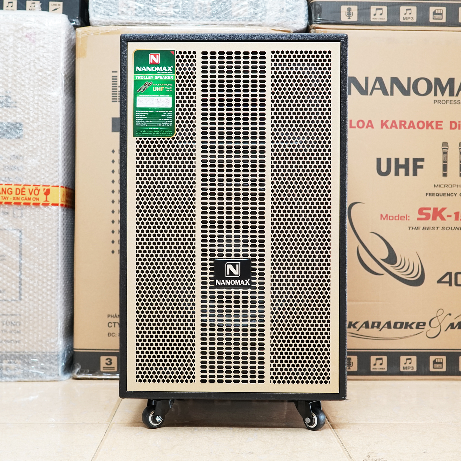 Loa Kéo Nanomax SK-12X1 Bass 30cm Công Suất 380w Hàng Chính Hãng