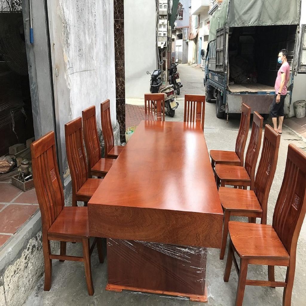 Bàn Ăn 10 Ghế Thọ Cân Hương Đá