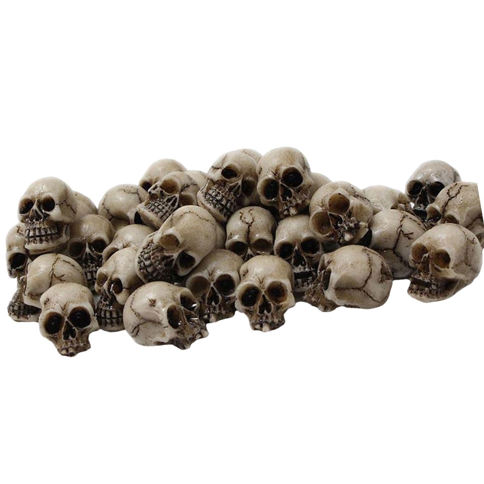 20x 3D Skeleton Heads Horror Head Bones Small Funny Table ...