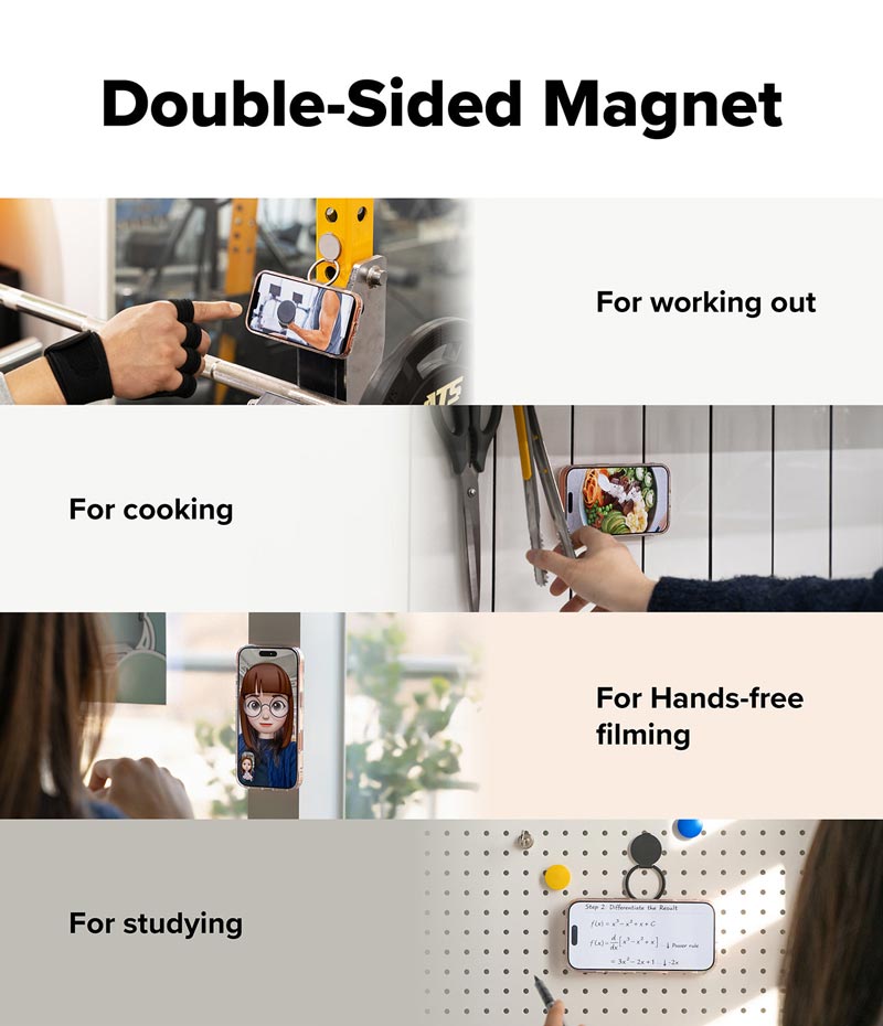 Giá đỡ từ tính RINGKE Dual Magnetic Smart Holder - Hàng Chính Hãng