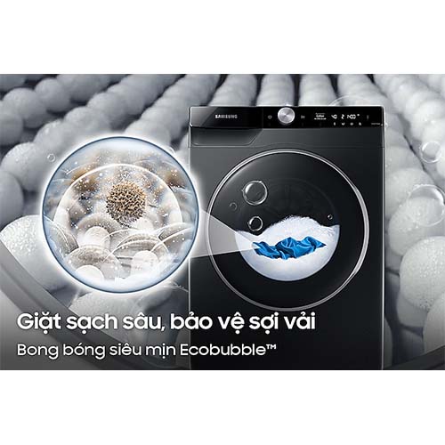 Máy giặt thông minh Samsung AI Ecobubble™ với Ngăn giặt xả tự động 10 kg WW10TP44DSB/SV - Hàng chính hãng