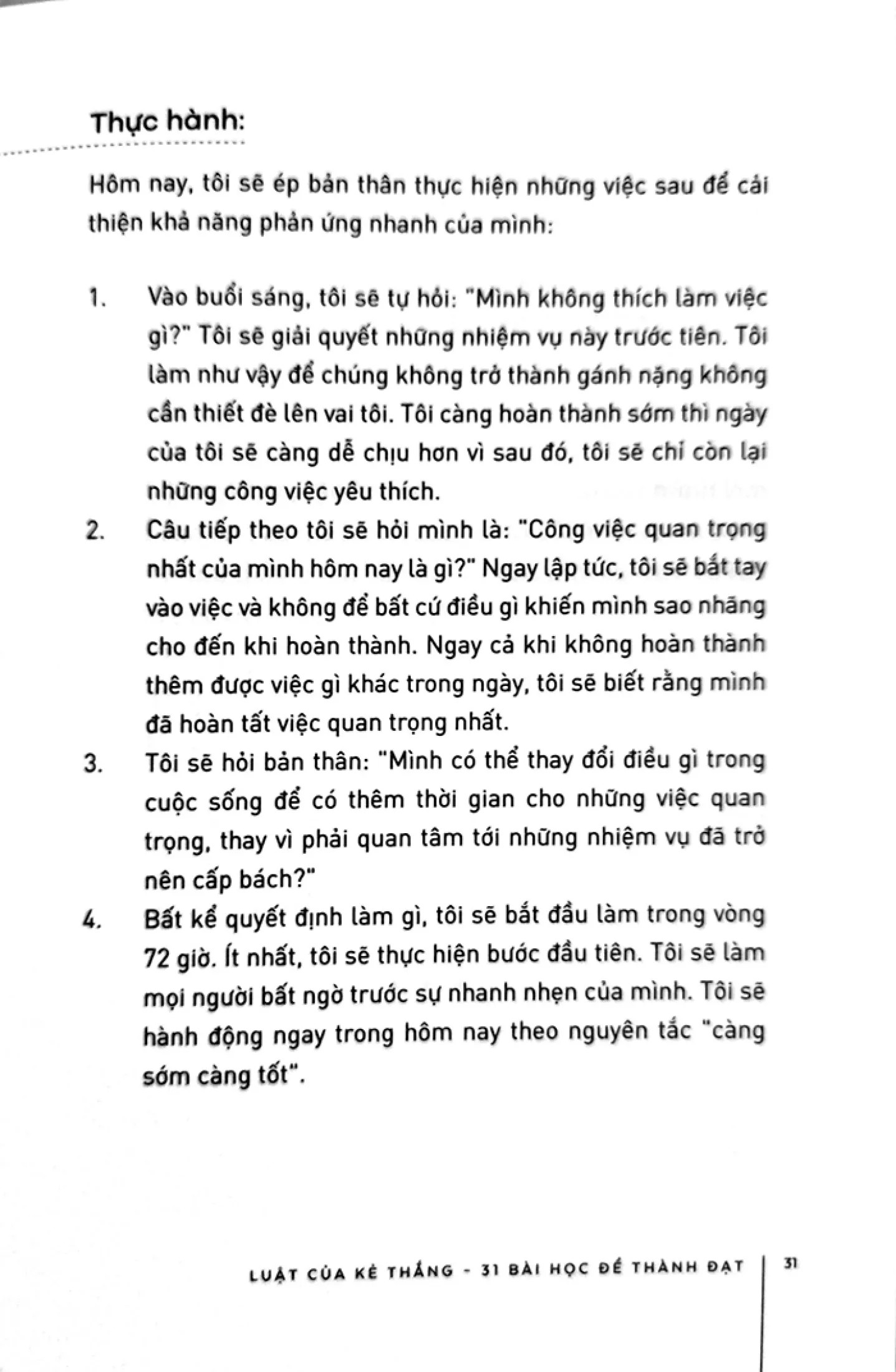 Luật Của Kẻ Thắng - 31 Bài Học Để Thành Đạt