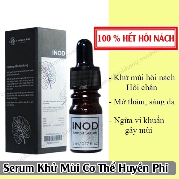 Khử mùi hôi nách và hôi chân Serum INOD Huyền phi loại đặc biệt cho hiệu quả tuyệt đối chỉ sau 1 lọ