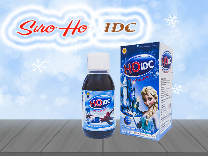 Siro ho IDC, hỗ trợ bổ phổi LAFON HO, giảm ho hiệu quả, hộp 125ml