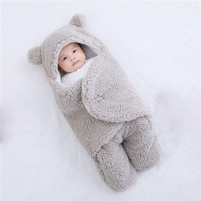 Mềm Mại Cho Bé Sơ Sinh Bọc Chăn Túi Ngủ Cho Bé Bao Da Cho Trẻ Sơ Sinh Sleepsack Thoải Mái Làm Dày Ủ Kén Cho Bé 0-9 tháng