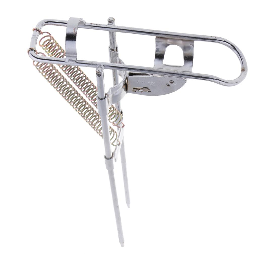 Portable Stainless Steel Practical Double Automatic Spring Fishing Rod Bracket Fishing Pole Holder Stand Rack