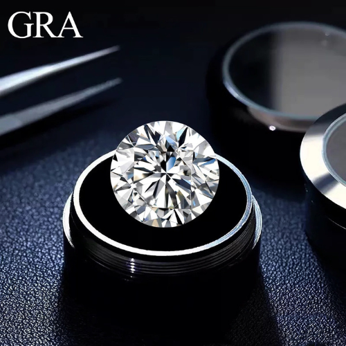 (Size 1.6 ly - 2.5 ly) Kim Cương Nhân Tạo Moissanite Nước D, Độ sạch: FL (Trong suốt) - Thử bút lên vạch đỏ