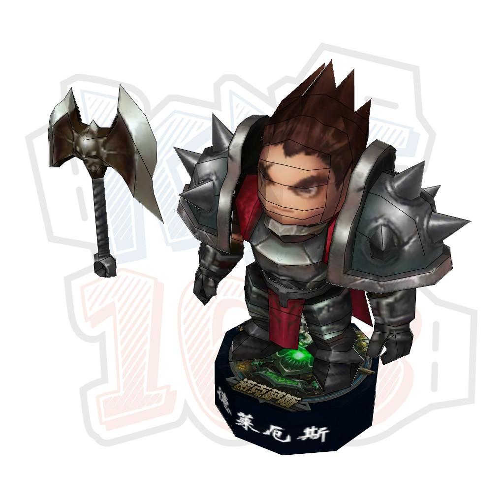 Mô hình giấy Game Liên Minh Huyền Thoại Chibi Darius the Hand of Noxus - League of Legends