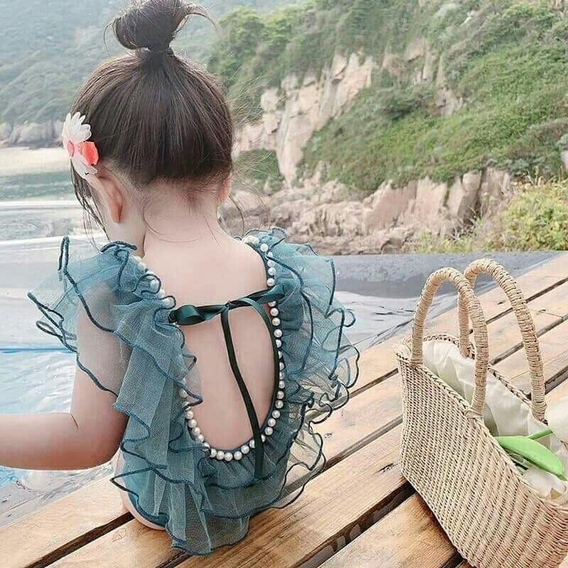 Bikini đồ bơi bé gái đính hạt cực sang