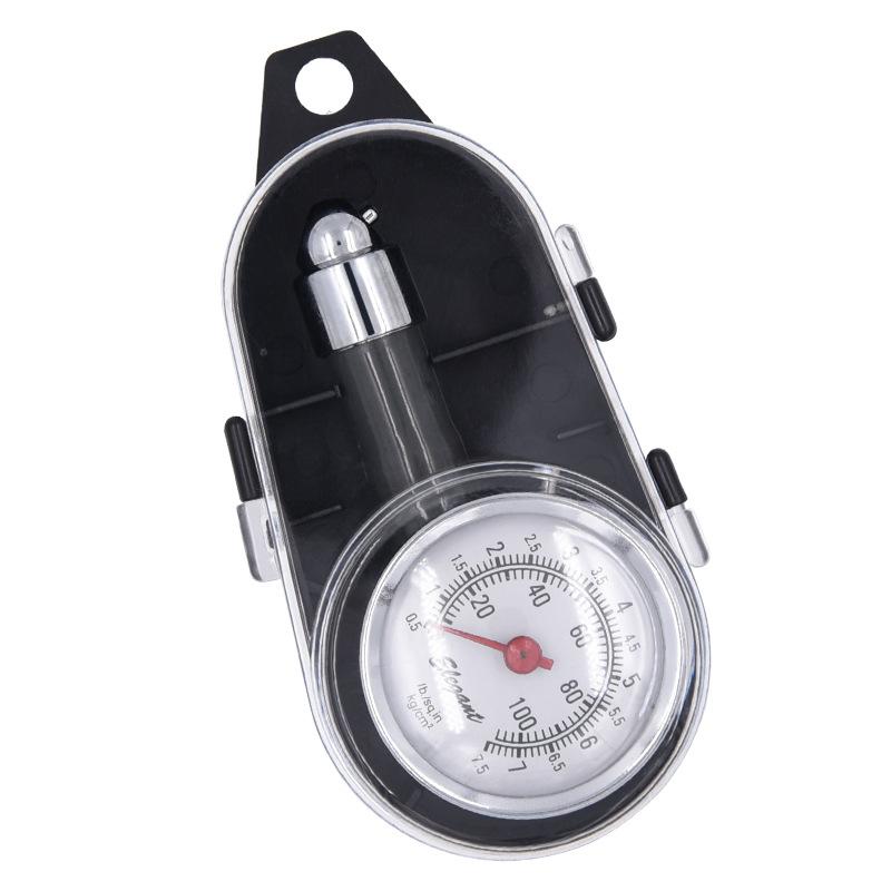 Đặc biệt độ chính xác cao đo áp suất lốp ô tô đóng hộp đồng hồ đo áp suất lốp kim loại đồng hồ đo áp suất lốp đồng hồ đo áp suất giảm phát lốp phong vũ biểu
