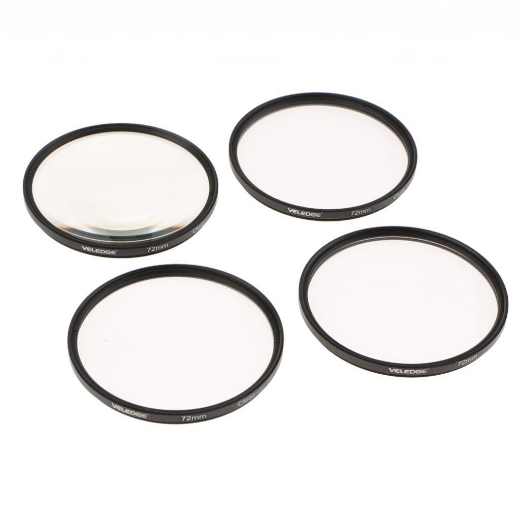 72mm +1+2+4+10 Close Up Macro Lens Filter Kit With Bag For Canon Nikon Sony DSLR