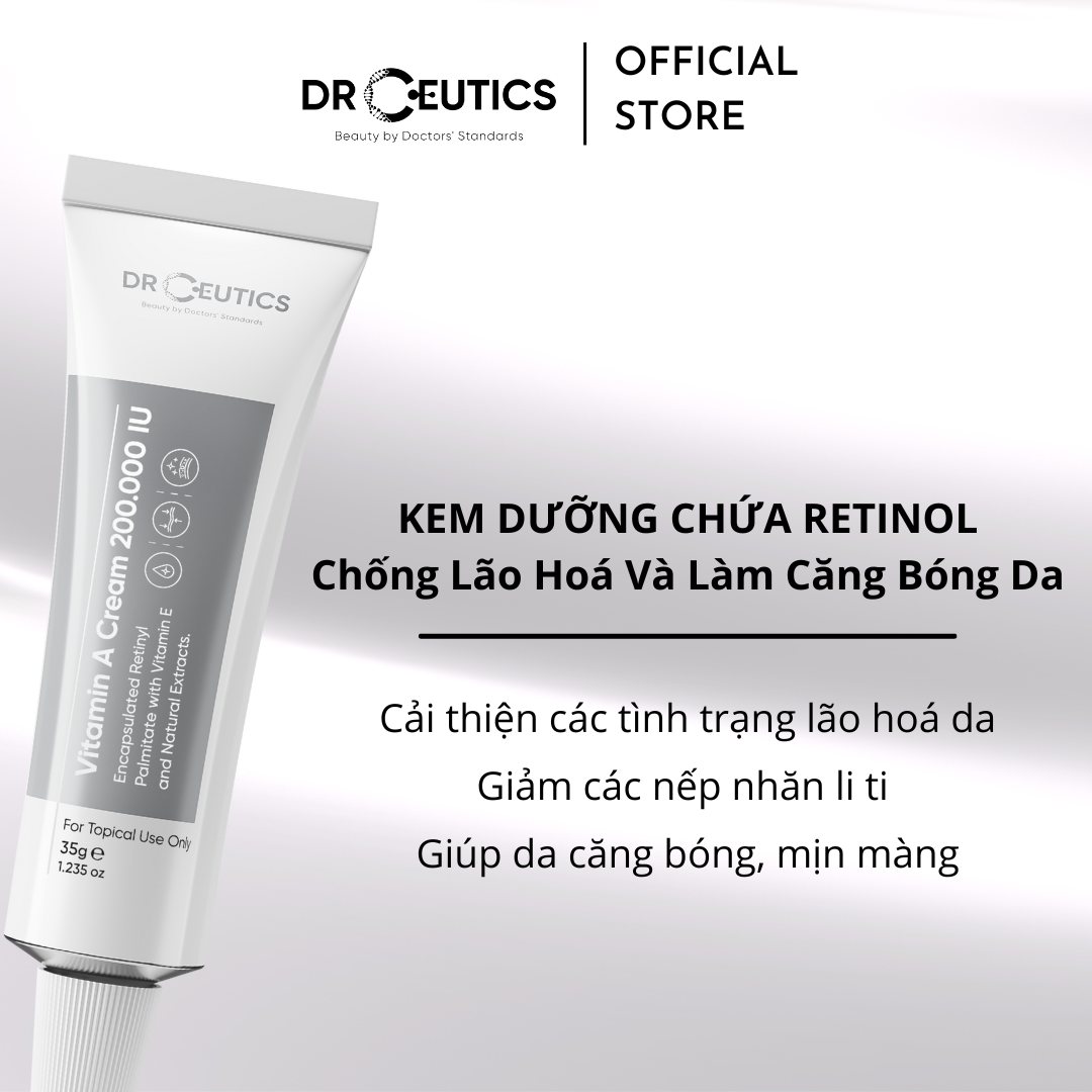 DRCEUTICS - Kem Dưỡng Vitamin A Trẻ Hoá Và Căng Mịn Da (35g)