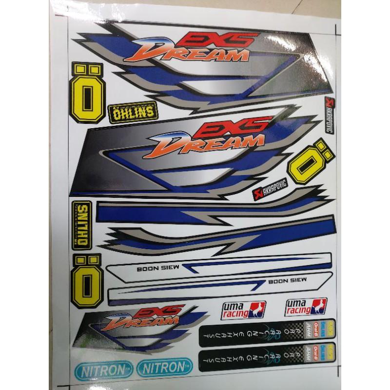 Tem xe dream ex5 tặng kèm logo siêu rẻ