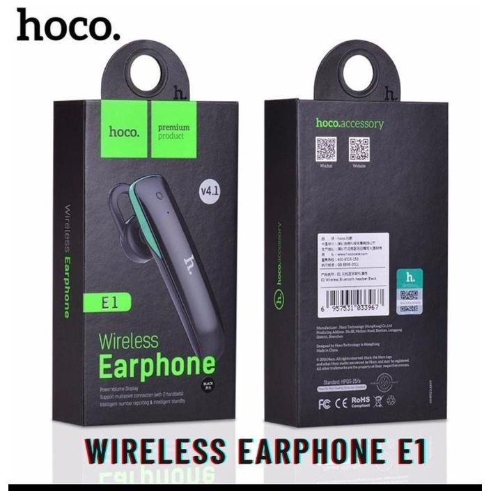 Tai Nghe Bluetooth HOCO E1 Tai Nghe Không Dây Chống Ồn Tương Thích Với Mọi Thiết Bị Điện Thoại - Hàng Chính Hãng