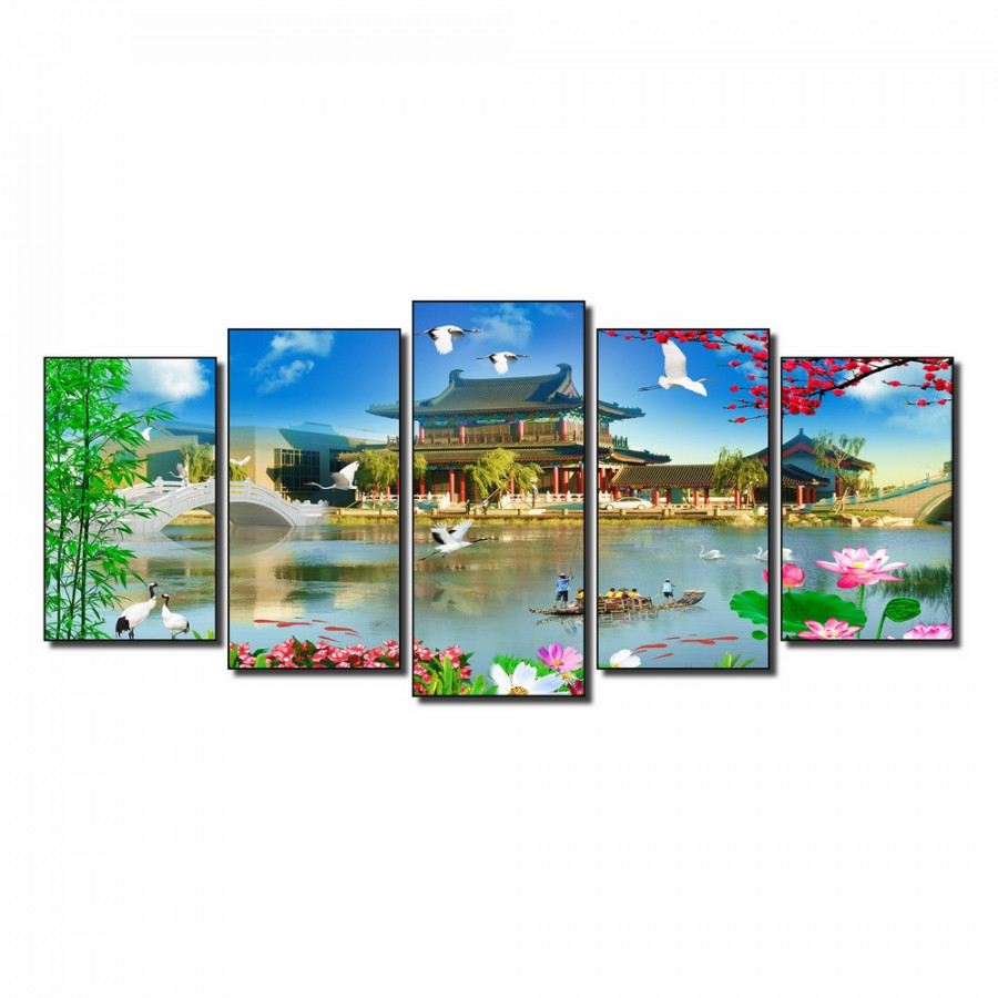 Tranh Bộ Treo Tường Thế Giới Tranh Đẹp Q12B-ZTH