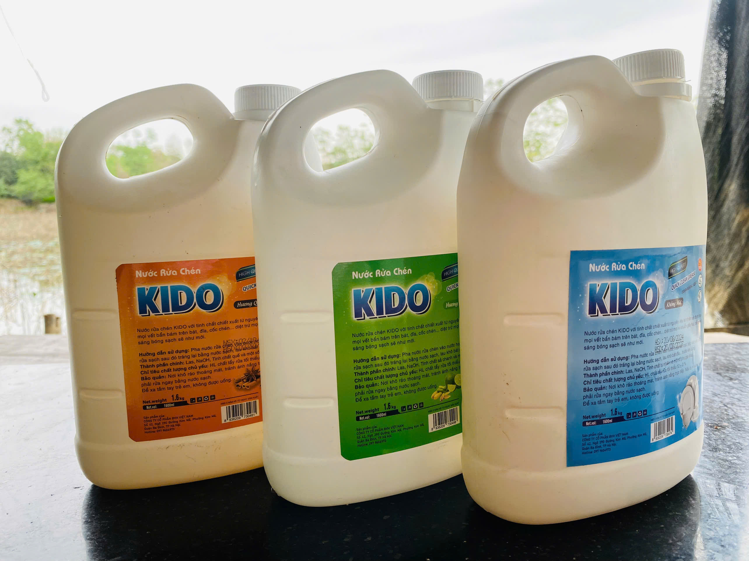 Nước Rửa Chén KIDO Hương Chanh 1,6 Lít - Hiệu Quả Làm Sạch, Thơm Mát Tự Nhiên