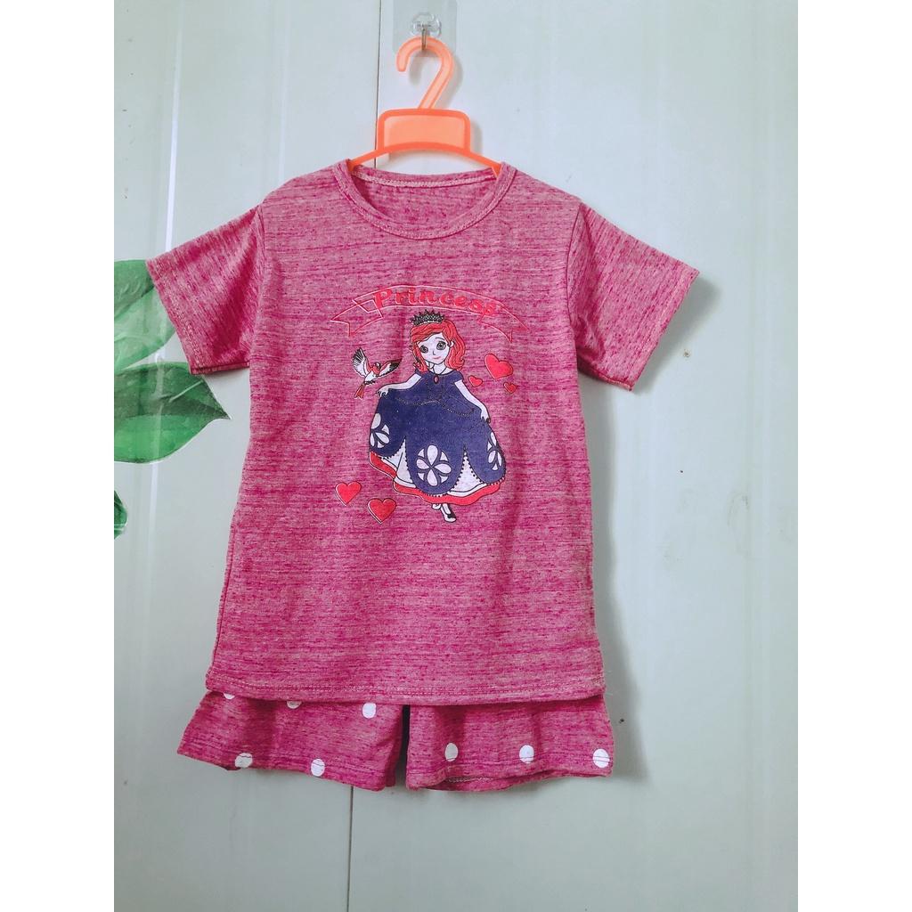 Bộ cộc tay elssa cotton dễ thương cho bé gái CiZi.shop