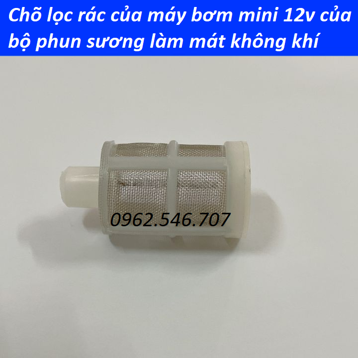 Bộ lọc rác đầu hút máy phun sương dùng thả trong xô chậu (nối ống 8mm)