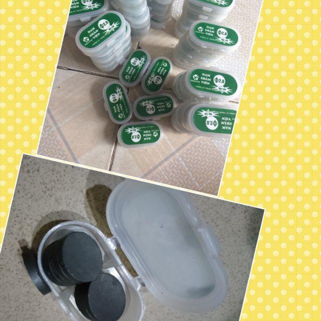 Set 10 viên nam châm trần, gắn bảng