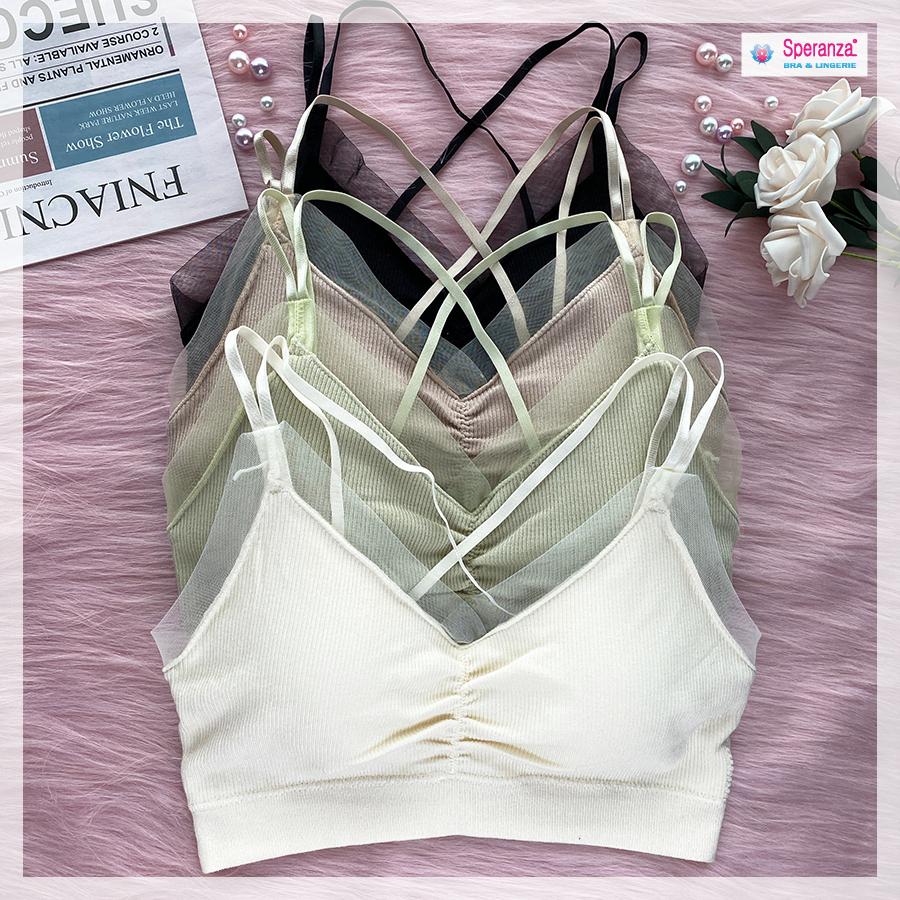 Áo Bra Nữ Speranza 4 Dây - Áo Ngực Nữ Cổ Chữ V Hở Lưng Không Gọng, Mút Rất Mỏng - SPAL2505