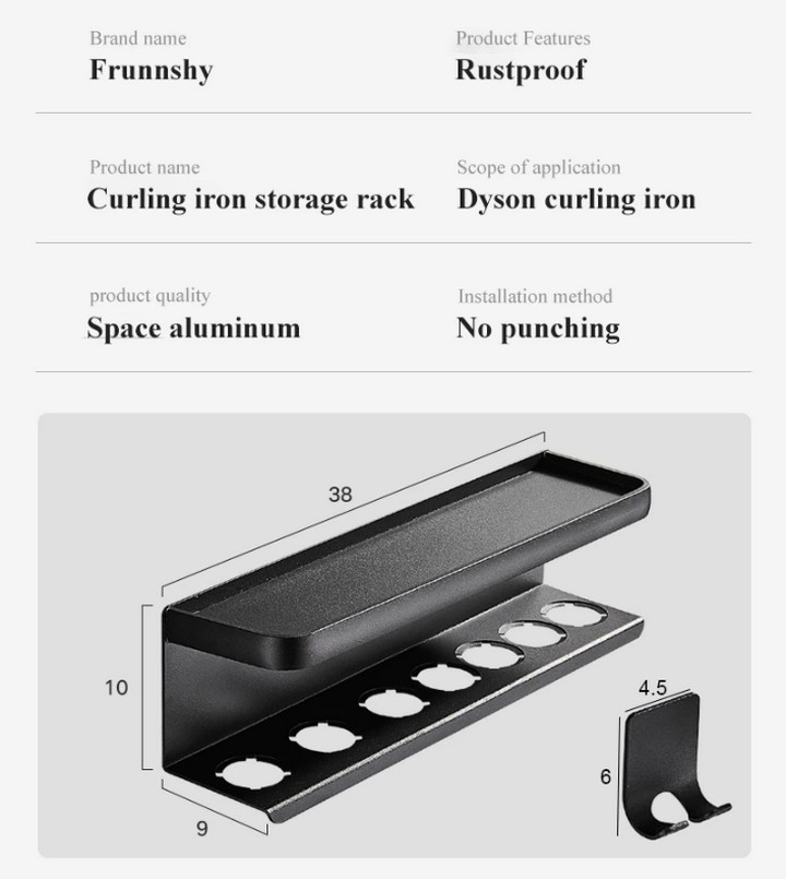 Giá Đỡ Máy Sấy Hyper Holder Treo Tường Không Cần Khoan - Home and Garden