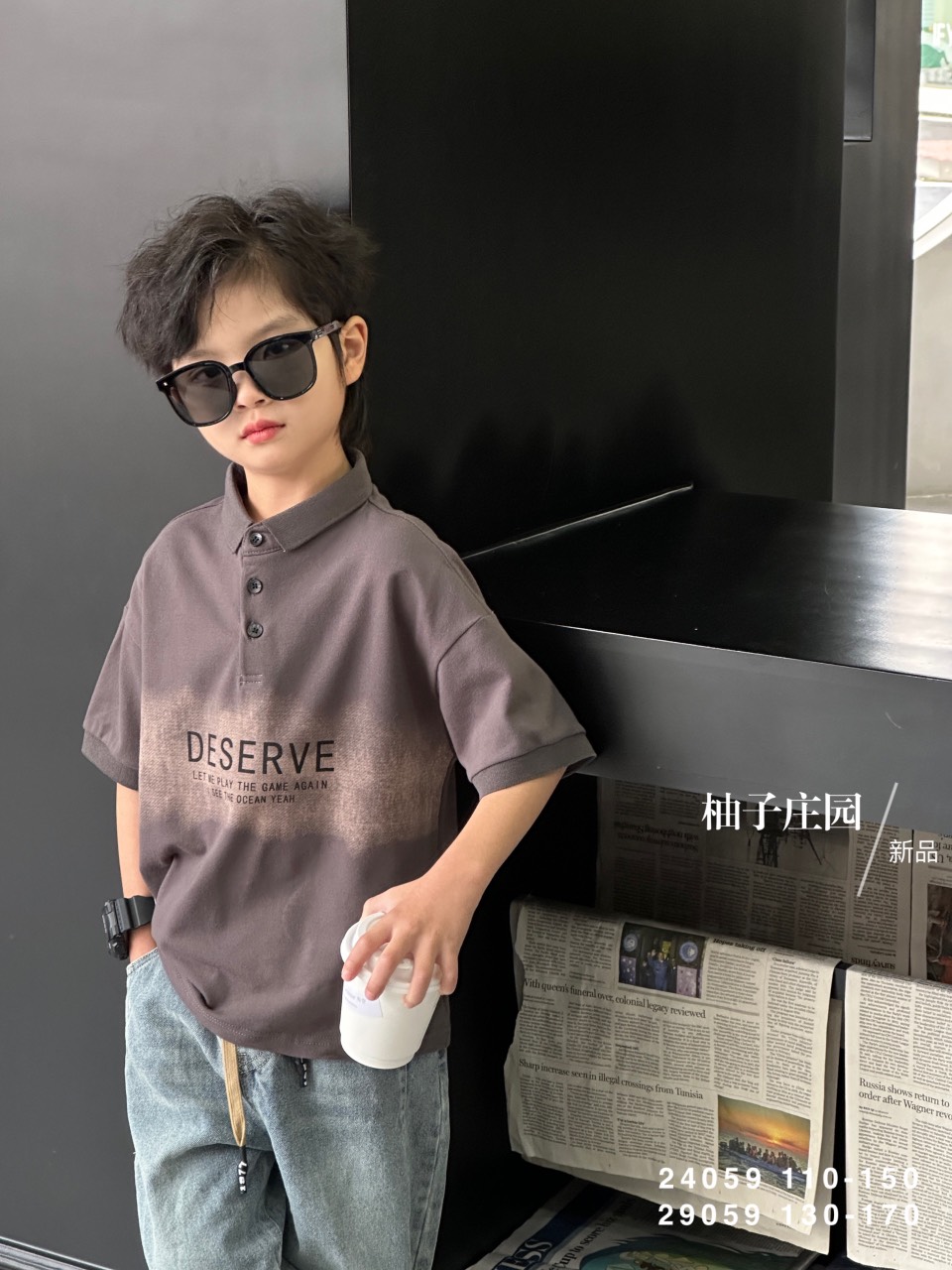 Áo Polo bé trai cộc tay size đại 8-16 tuổi in số 92 và đáp logo nhiều màu vải cao cấp thoáng mát khỏe khoắn thời trang