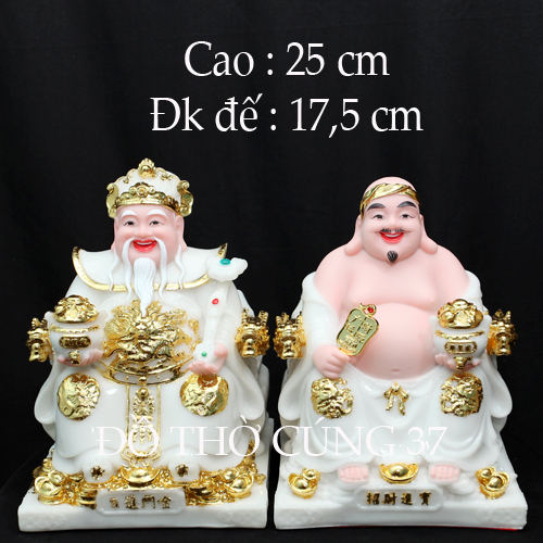 THẦN TÀI THỔ ĐỊA PHÚ QUÝ - MÀU TRẮNG