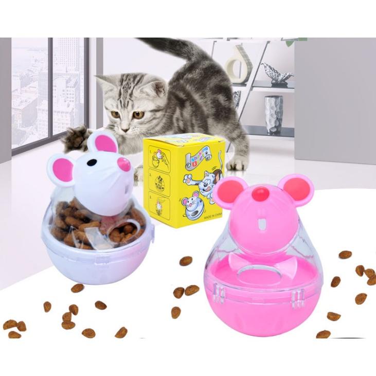 Đồ chơi lật đật nhả snack cho mèo