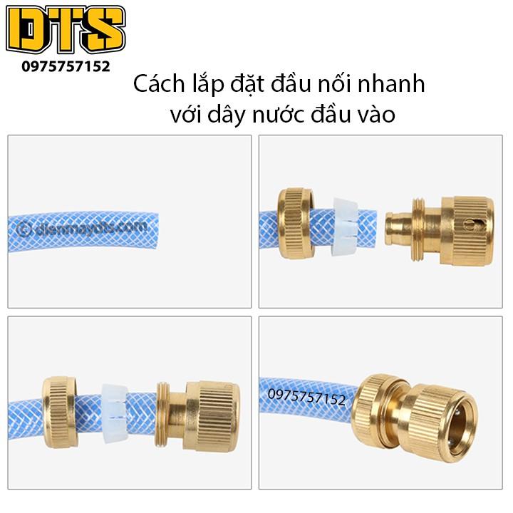Bộ khớp nối nhanh đầu vào Đài Loan cho máy rửa xe áp lực cao, máy xịt rửa cao áp, máy rửa xe gia đình