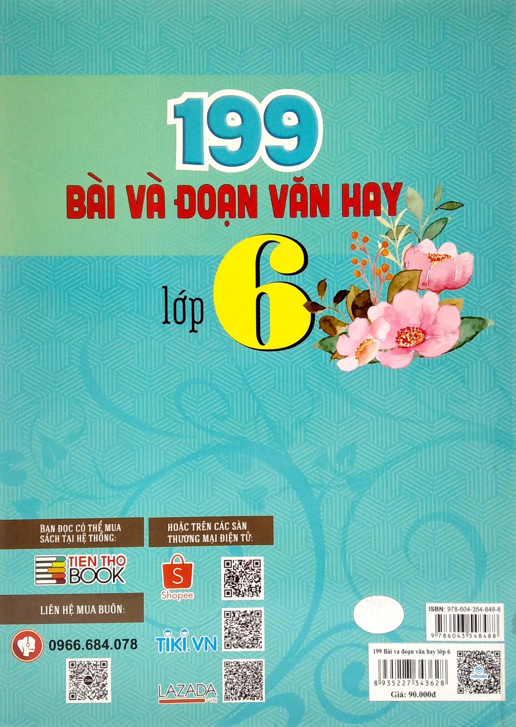 199 Bài Và Đoạn Văn Hay Lớp 6 (Biên Soạn Theo Chương Trình Giáo Dục Phổ Thông Mới)