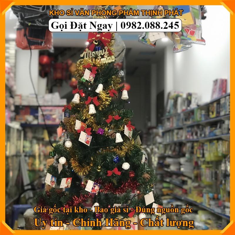 Cây Thông Noen, Tặng Kèm Bộ Phụ Kiện Trang Trí Chiều Cao 1m5 Đón Giáng Sinh An Lành