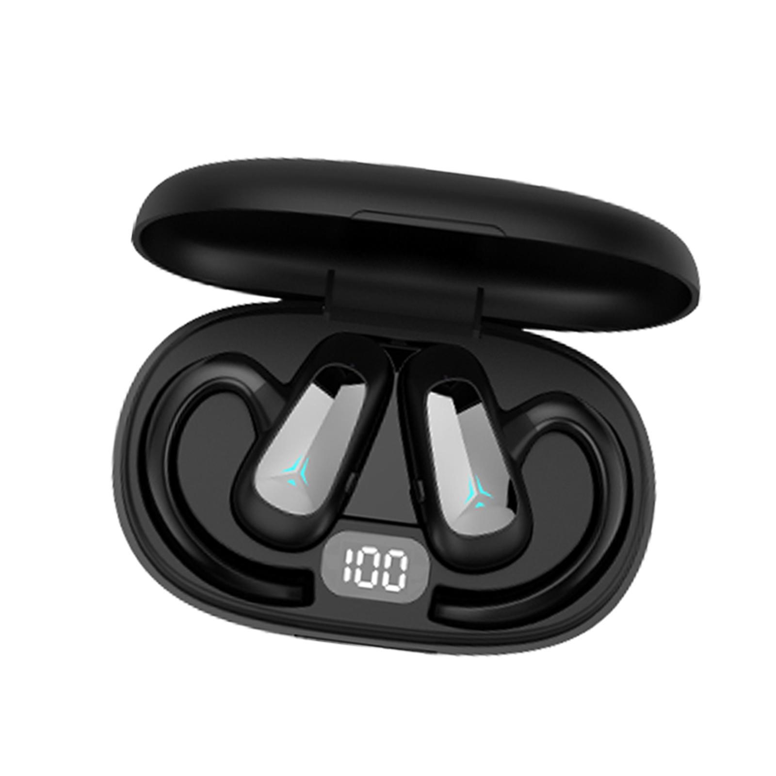Wireless Headset Built in Microphone HiFi V5.2 for Sports Fitness Workout Black