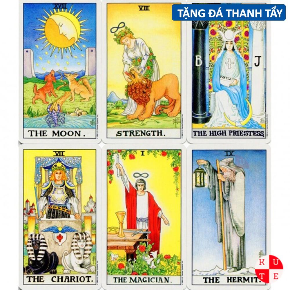 Bộ Bài Waite Tarot 78 Lá Bài Đặc Biệt Tặng Đá Thanh Tẩy